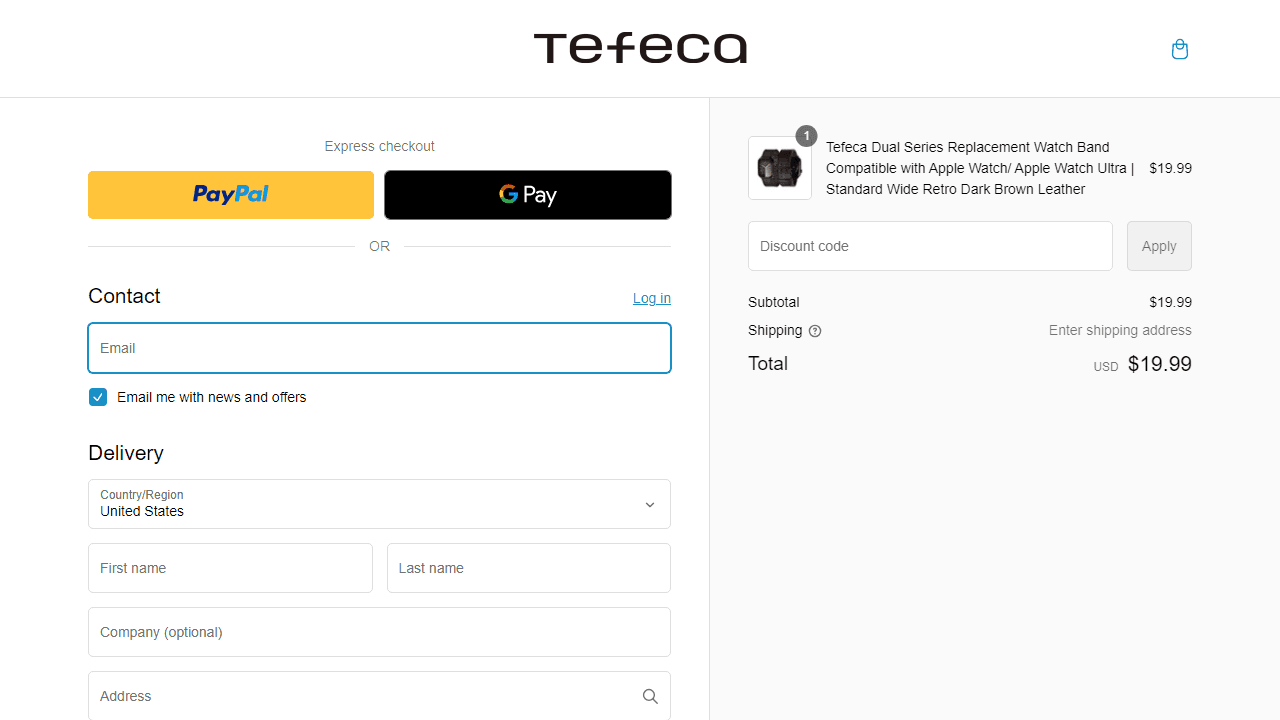How to apply Tefeca coupon code